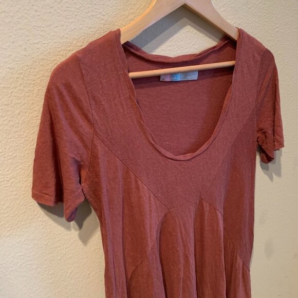 Free People Beach Mauve Scoop Neck Mini Dress - Picture 2 of 5